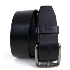 Fossil SADDLE BLACK GENUINE LEATHER 1.5"Wd CASUAL DRESS MEN'S BELT Sz 34 (B42